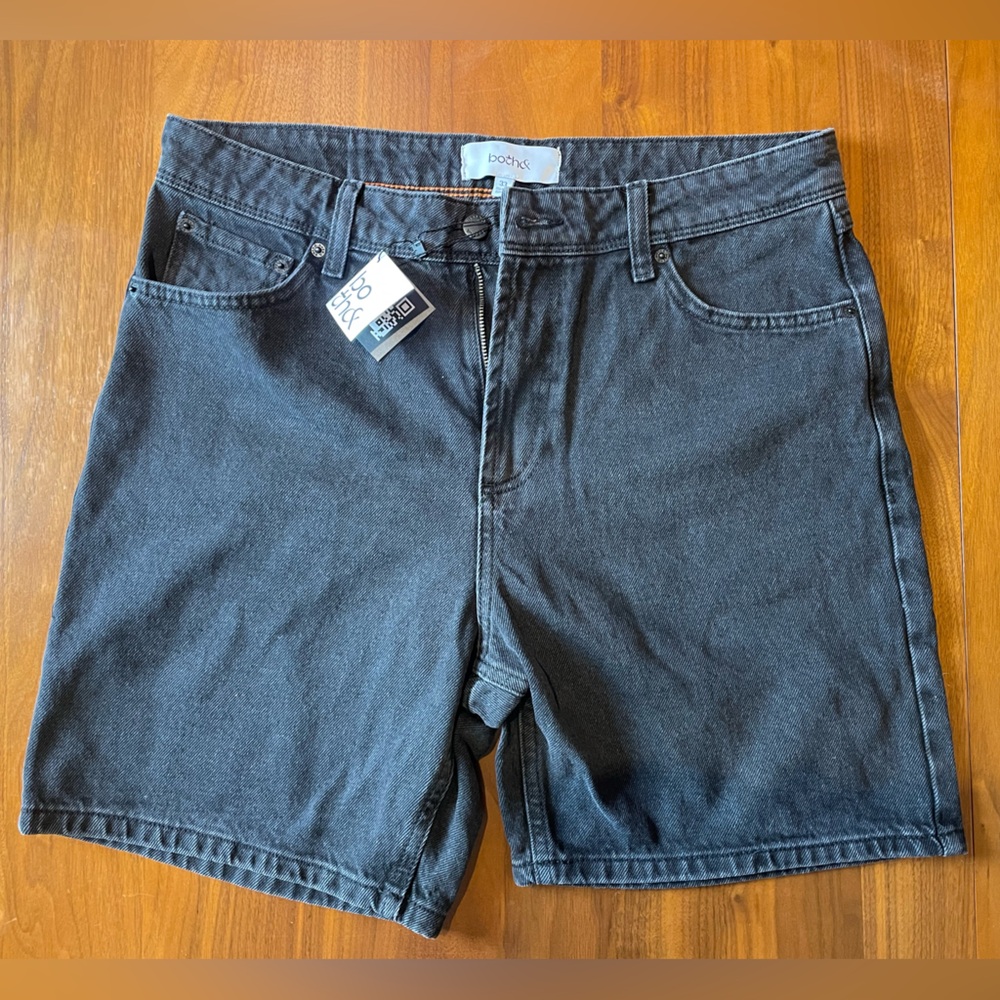 NWT Black jean shorts